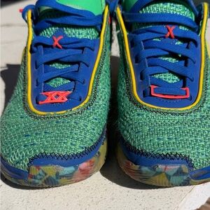 Nike LeBron 20 SE GS "Kaleidoscope" basketball shoes.